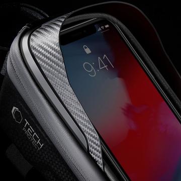 Tech-Protect V2 Universal Cykeltaske med Mobilholder - M - Sort