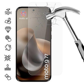 Motorola Moto G77 Skærmbeskyttelse Hærdet Glas - 9H - Case Friendly - Gennemsigtig