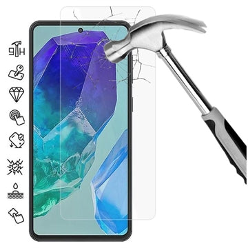 Samsung Galaxy M55/F55/C55 Skærmbeskyttelse Hærdet Glas - 9H, 0.3mm - Case Friendly - Klar