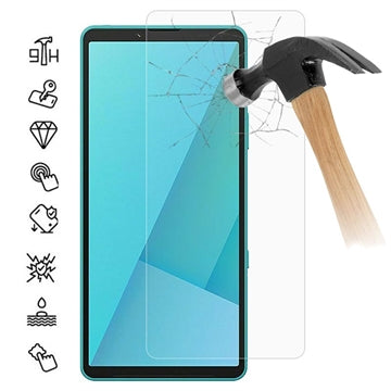 Sony Xperia 10 VII Skærmbeskyttelse Hærdet Glas - 9H - Case Friendly - Gennemsigtig