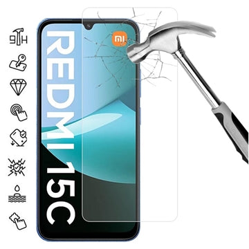 Xiaomi Redmi 15C 4G/Poco C85 4G Skærmbeskyttelse Hærdet Glas - 9H - Case Friendly - Gennemsigtig