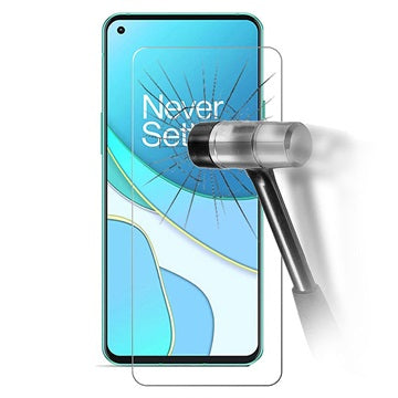 OnePlus 8T Skærmbeskyttelse Hærdet Glas - 9H, 0.3mm - Gennemsigtig