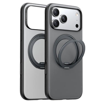 iPhone 17 Pro Max Torras O Fitness Cover med 360 kickstand - MagSafe-kompatibel - Sort