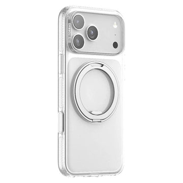 iPhone 17 Pro Max Torras O Fitness Cover med 360 kickstand - MagSafe-kompatibel - Gennemsigtig