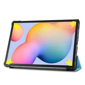 Tri-Fold Series Samsung Galaxy Tab S6 Lite 2020/2022/2024 Folio Taske - Babyblå