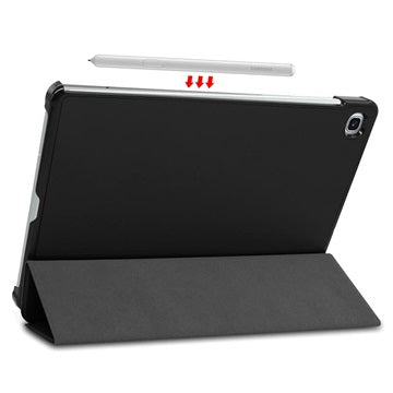 Tri-Fold Series Samsung Galaxy Tab S6 Lite 2020/2022/2024 Folio Taske - Sort