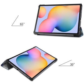 Tri-Fold Series Samsung Galaxy Tab S6 Lite 2020/2022/2024 Folio Taske - Galakse