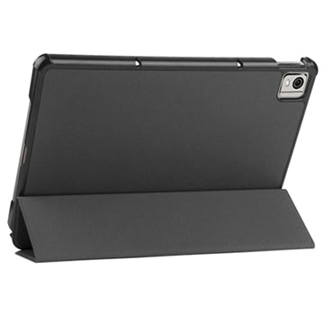 Tri-Fold Series Nokia T21 Smart Folio Cover - Sort