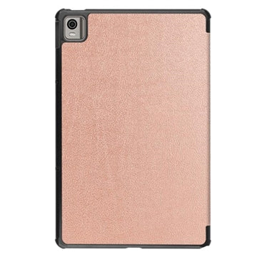 Tri-Fold Series Nokia T21 Smart Folio Cover - Rødguld