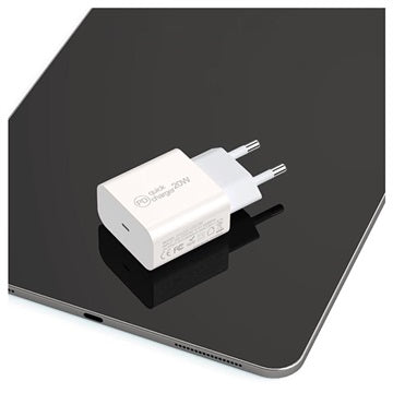 PD USB-C Oplader - 20W - Hvid