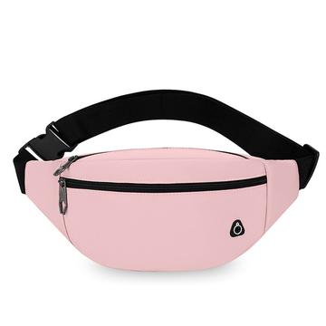 Unisex enkelt skuldertaske / crossbody-taske - pink
