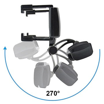 Universal 360 Roterende Bakspejl Holder til Smartphones - Sort