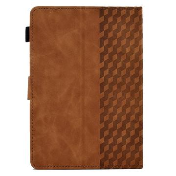 Universal 3D Pattern Smart Tablet Folio Etui - 10" - Brun