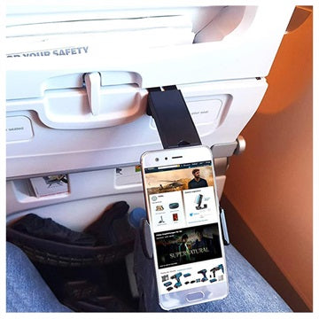 Universel Justerbar Mobilholder til Flyrejser - 5.5-9.5cm - Sort
