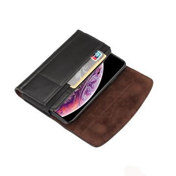 iPhone/smartphone universal bælte cover/taske 16x8.3x1.8cm - Sort