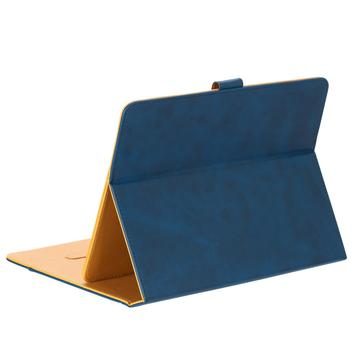 Universal Dual-Color læderetui til tablet - 11"-12.4" - Blå