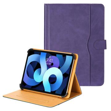 Universal Dual-Color læderetui til tablet - 11"-12.4" - Lilla