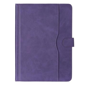 Universal Dual-Color læderetui til tablet - 11"-12.4" - Lilla