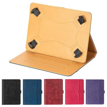 Universal Dual-Color læderetui til tablet - 11"-12.4" - Lilla