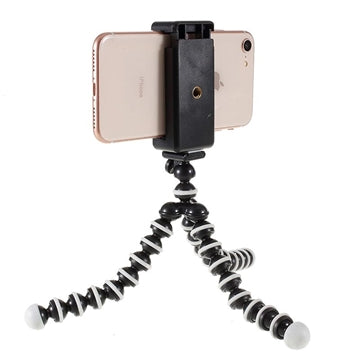 Universal Fleksibelt Smartphone Tripod Stativ - 60-85mm - Sort