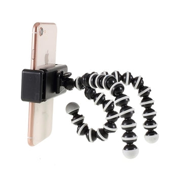 Universal Fleksibelt Smartphone Tripod Stativ - 60-85mm - Sort