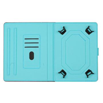 Universal Marble Pattern Folioetui til Tablet - 10" - Pink / Blå