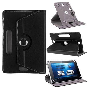 Universal Roterende Folio Cover til Tablet - 7.9"-8.4" - Sort