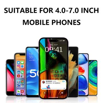 Universal sportsarmbånd med smartphoneholder - 4"-7" - sort