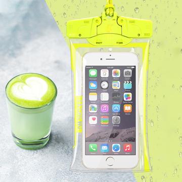 Vandtæt universaltaske med touch-understøttelse - 6.3" - Fluorescerende grøn