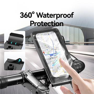 Usams ZJ083 vandtæt cykelholder til telefoner - 4.7"-7.2"