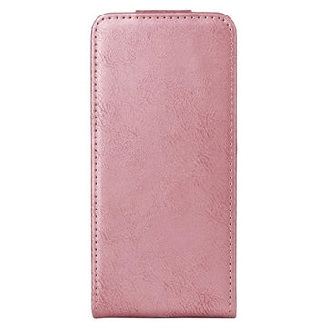 Huawei Pura 90 Pro Max lodret flip-etui med stativ - rosaguld