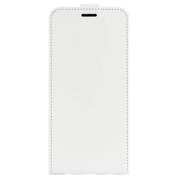 OnePlus 11 Vertikal Flip Taske med Kortholder - Hvid