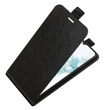 Samsung Galaxy A23 5G Vertikal Flip Taske med Kortholder - Sort