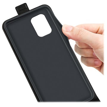Samsung Galaxy A23 5G Vertikal Flip Taske med Kortholder - Sort