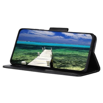 Vintage Series Samsung Galaxy A22 5G, Galaxy F42 5G Etui med Pung - Sort