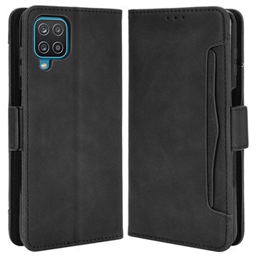 Vintage Series Samsung Galaxy M12 Pung med Kortholder - Sort
