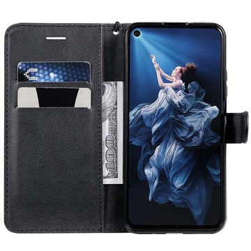 Huawei Nova 5T, Honor 20/20S Pung Taske med Magnetisk Lukning - Sort
