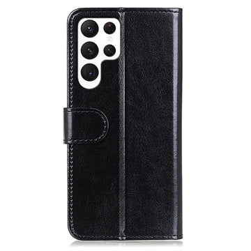 Samsung Galaxy S23 Ultra 5G Pung Taske med Magnetisk Lukning - Sort