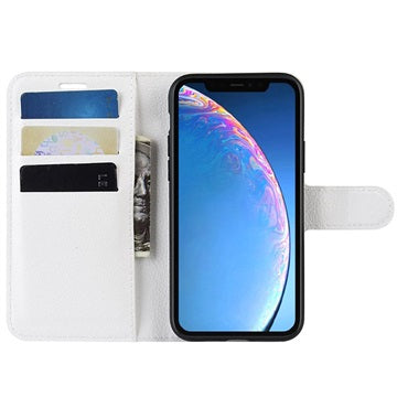 iPhone 11 Pung Taske med Magnetisk Lukning - Hvid