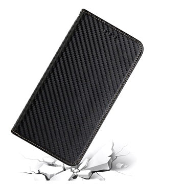 iPhone 14 Pro Pung Cover - Karbonfiber - Sort
