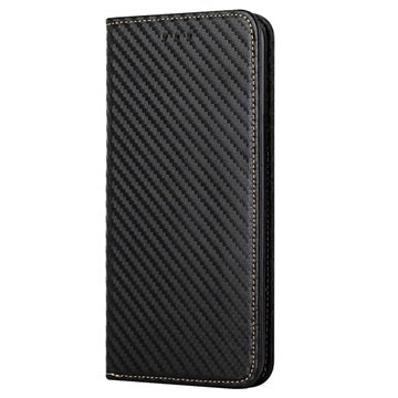 iPhone 14 Pro Pung Cover - Karbonfiber - Sort