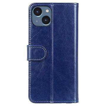 iPhone 15 Plus Pung Taske med Magnetisk Lukning - Blå