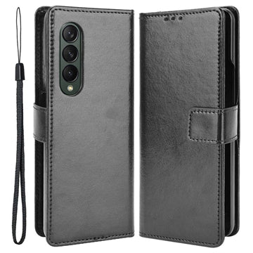 Samsung Galaxy Z Fold4 Pung Cover med Kortlomme - Sort
