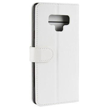 Samsung Galaxy Note9 Pung Taske med Stativ og Magnetisk Lukning - Hvid