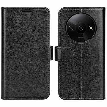 Xiaomi Redmi A3 Pung Cover med Magnetisk Lukning - Sort