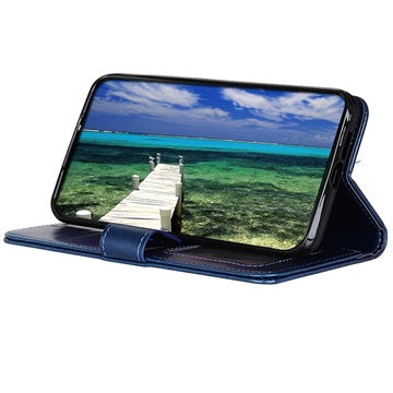 Samsung Galaxy A33 5G Pung med Magnetisk Lukning - Blå