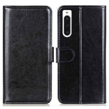 Sony Xperia 10 V Pung med Magnetisk Lukning - Sort