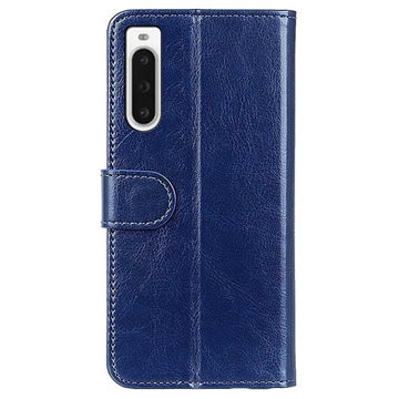 Sony Xperia 10 V Pung med Magnetisk Lukning - Blå