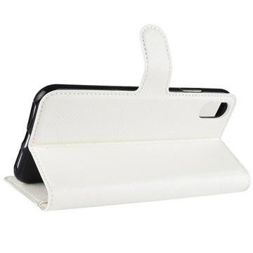 iPhone XR Pung Taske med Magnetisk Lukning - Hvid