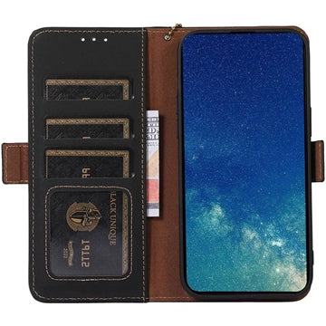 Samsung Galaxy A34 5G Læderpung med RFID - Sort